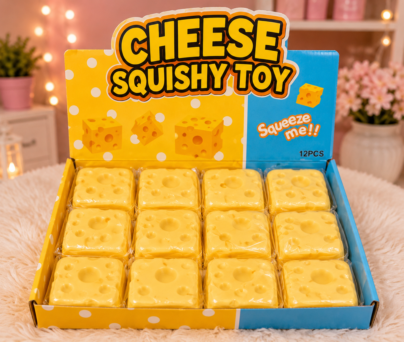 Squishy Cheese cube