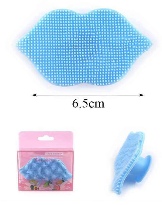 Lip-Shaped Silicone Exfoliating Brush