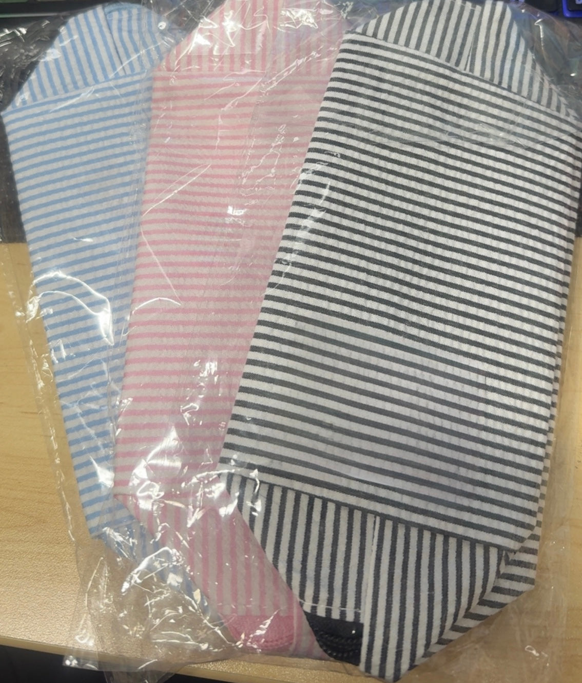 Travel size Striped Bags