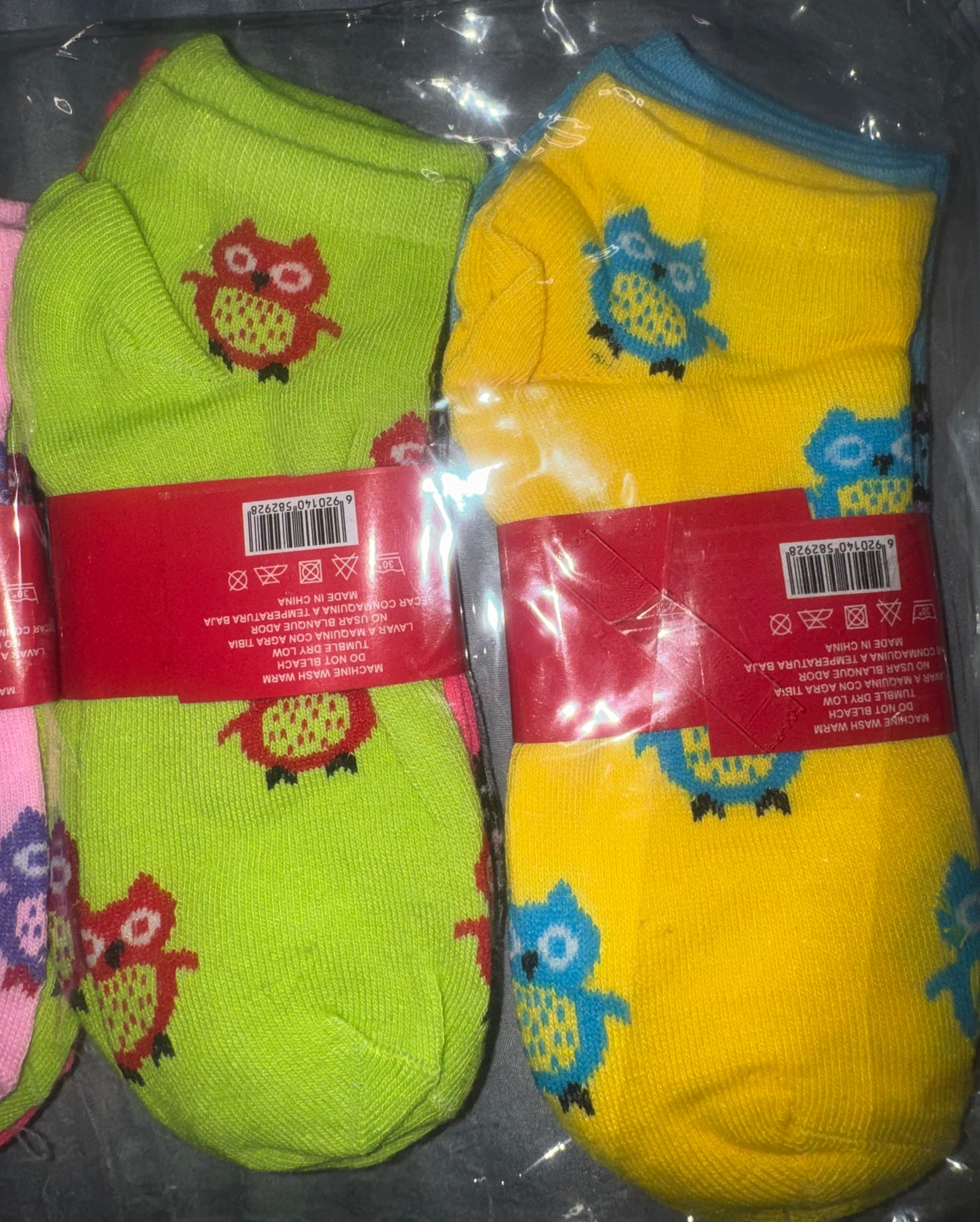 Cute Owl Print Low-Cut Ankle Socks – Assorted Colors