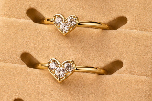Laminated Heart Ring