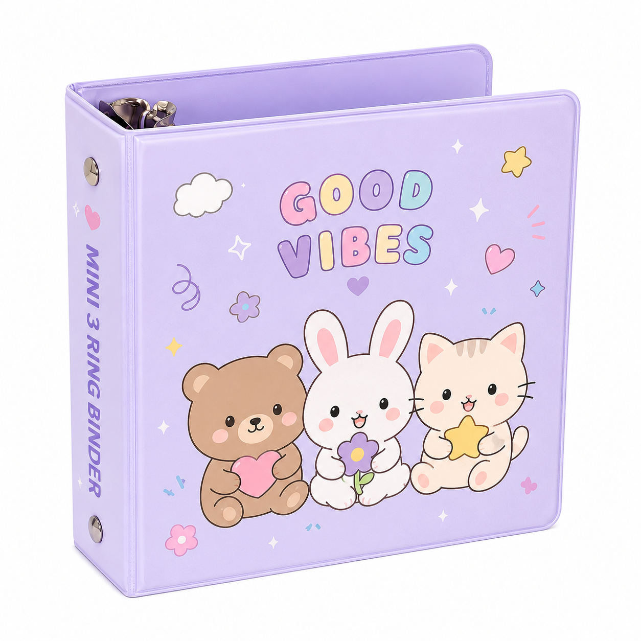 Mini Cartoon Animal 3-Ring Binder