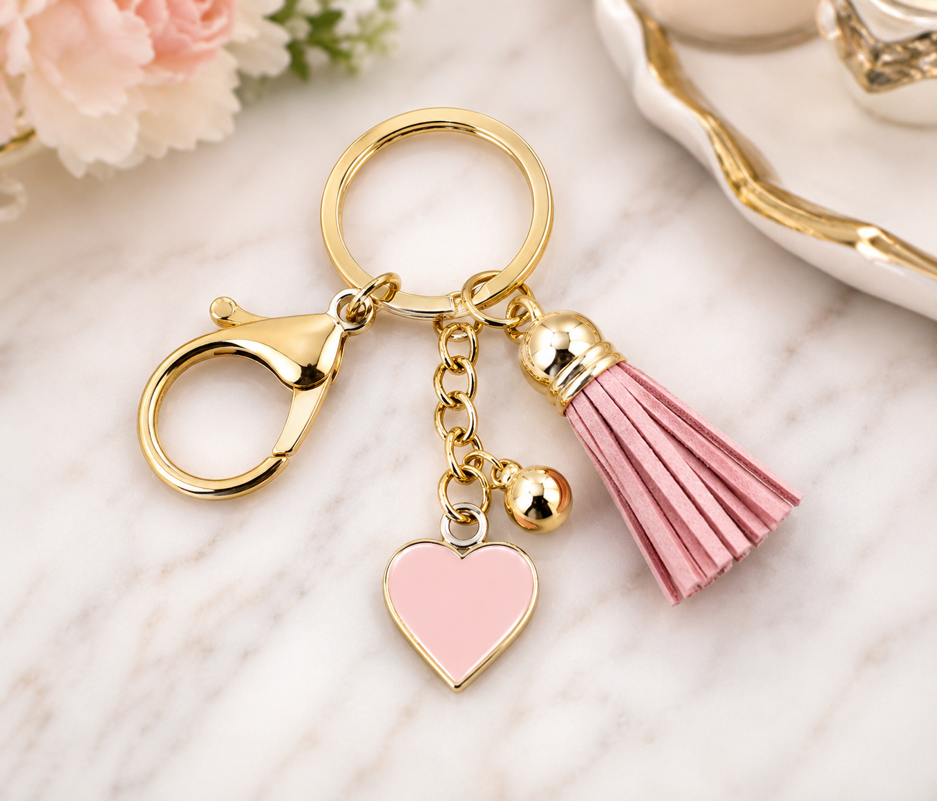 Keychain with Pearls