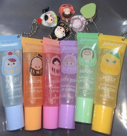Fruit and flavored Lip gloss with charm