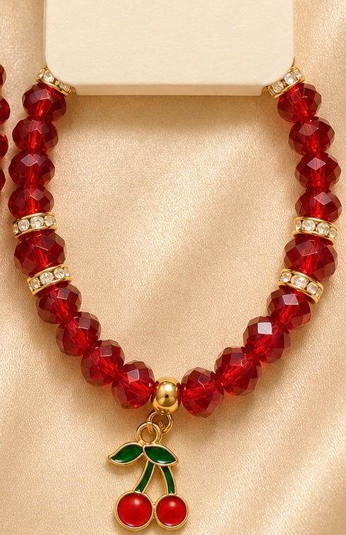 Cherry bracelet