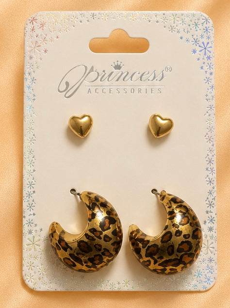 Leopard Print Earrings