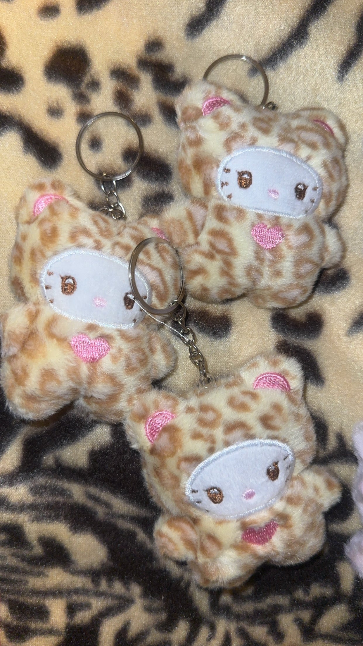 Fuzzy keychain
