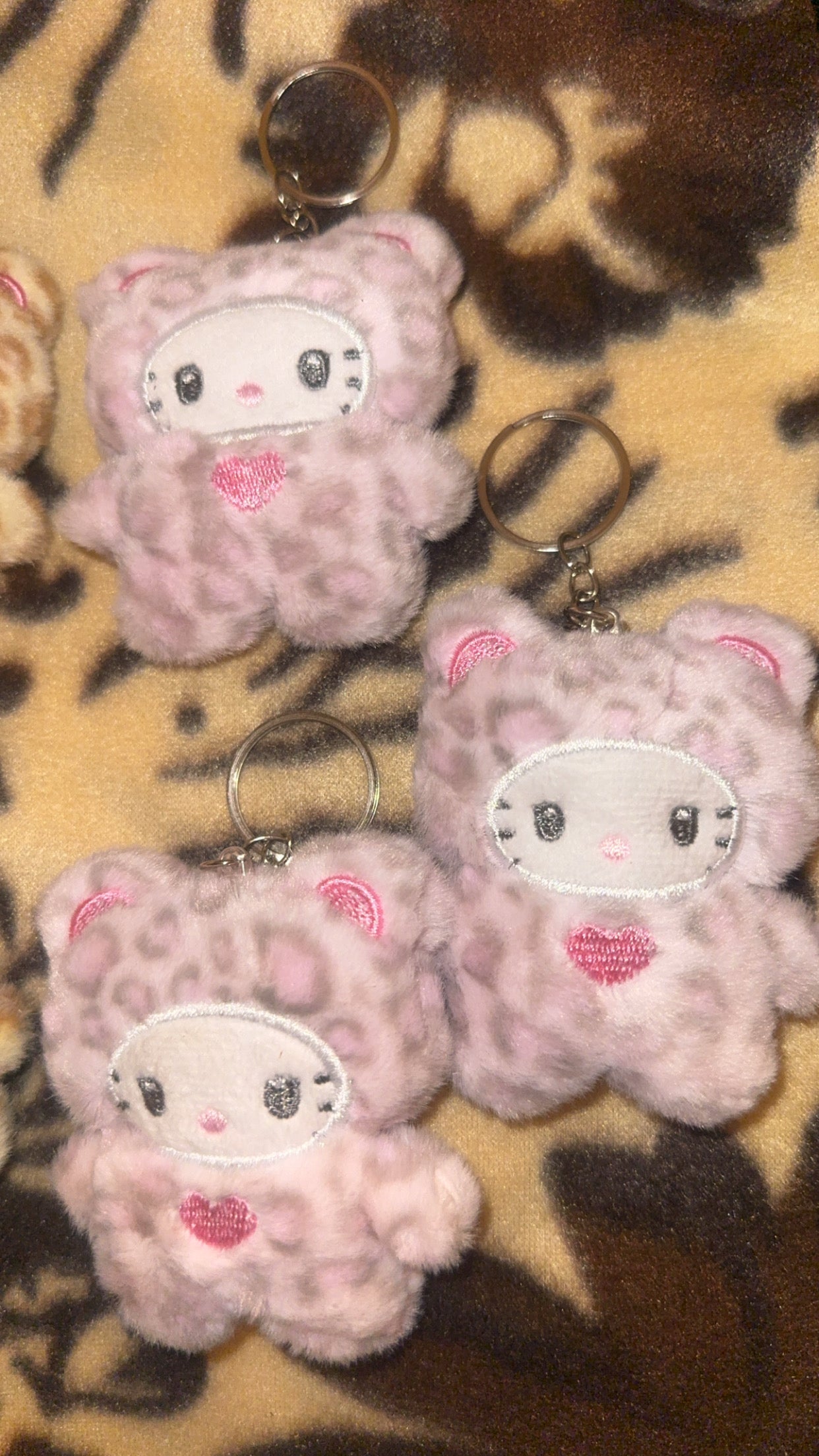 Fuzzy keychain