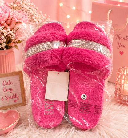 Fuzzy Sandals Fit size 6-7