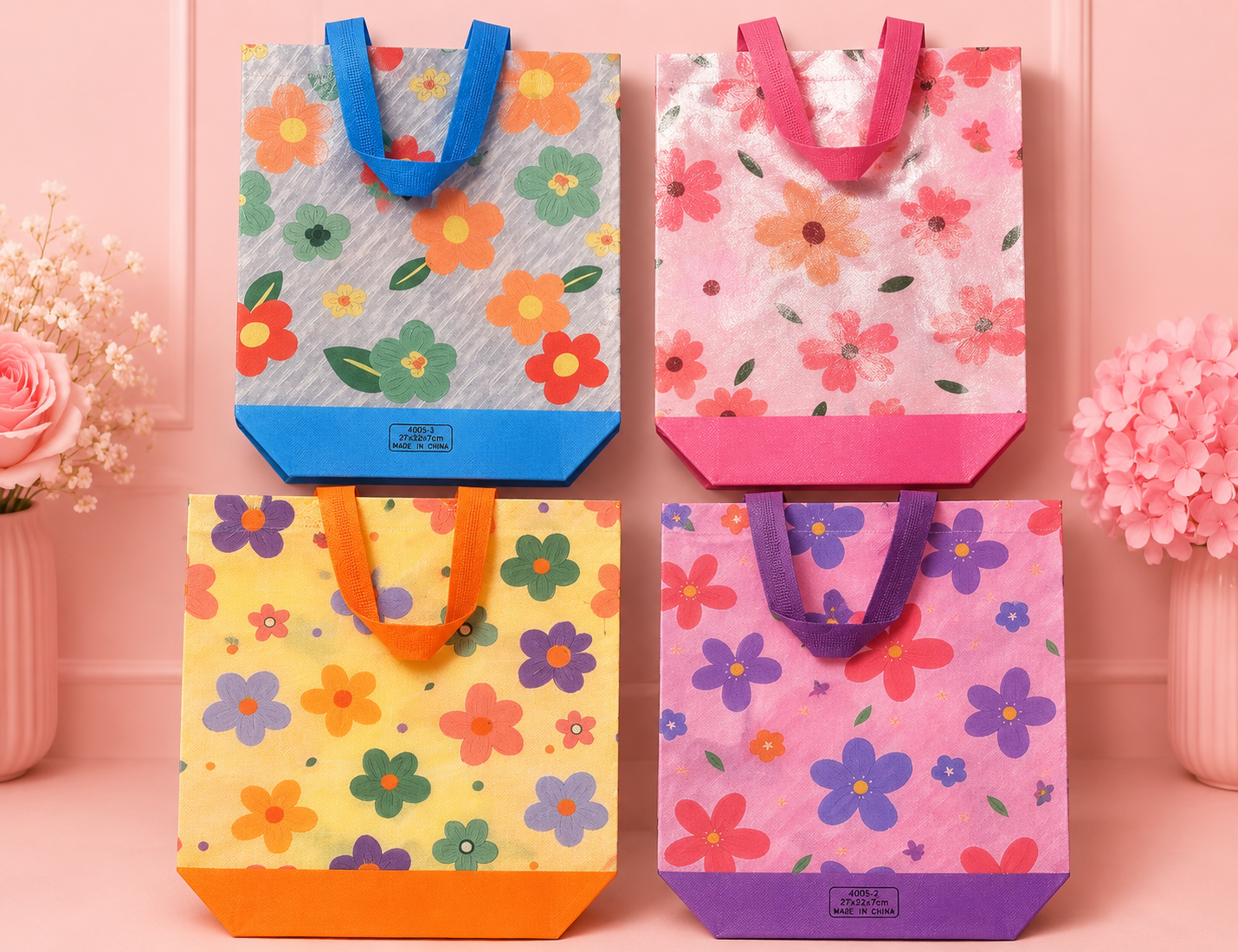Flowered Reusable bag