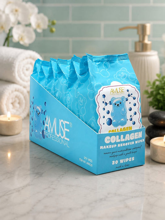 Amuse Professional Collagen Makeup Remover Wipes – 30 Count