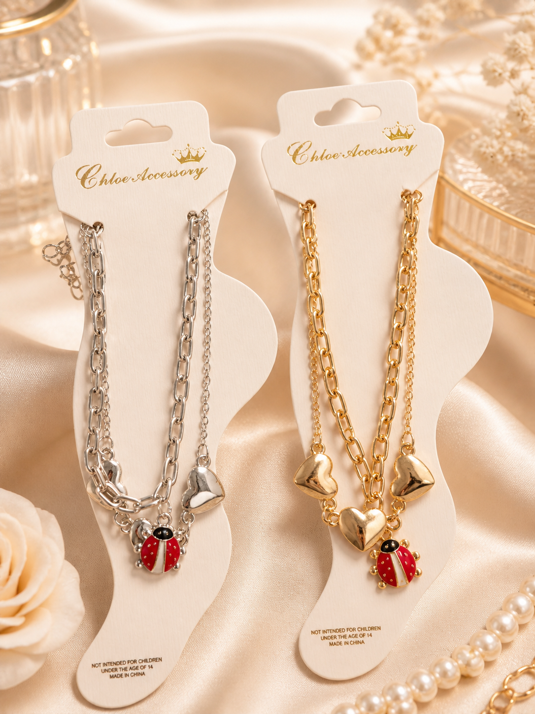 Ladybug Anklet