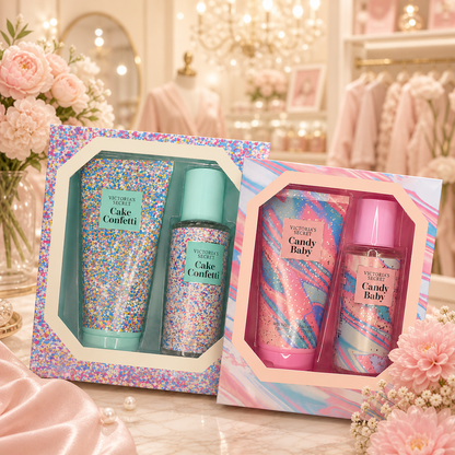 VS Body Spray & Lotion Fragrance Set
