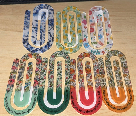 Acrylic Bookmark/ Paper Clip